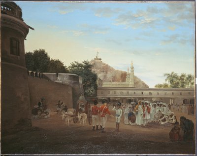 De Markt van Trichinopoly, 1800 door Philip Le Couteur